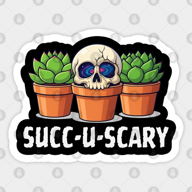 Succ-u-Scary Sticker by Stylecombinator